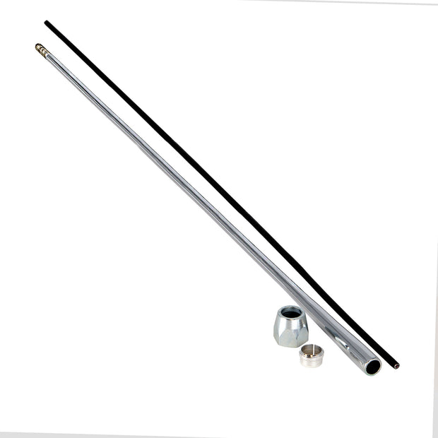 32" STRAIGHT CHROME REPLACEMENT LEVER KIT WITH COMPRESSION END