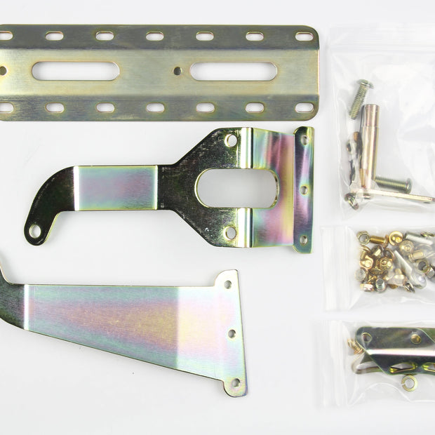 CM Shifter GM Powerglide Black 10" Single Bend Lever Mushroom Black Knob