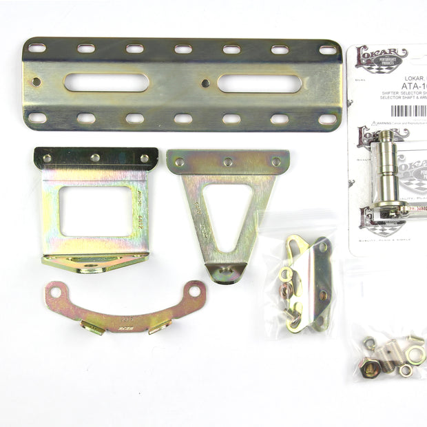 CM Shifter Ford AOD Black 10" Single Bend Lever Hi-Tech Knob