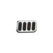 STANDARD CHROME STEEL BRAKE PEDAL PAD