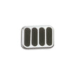 XL CHROME STEEL BRAKE PEDAL PAD