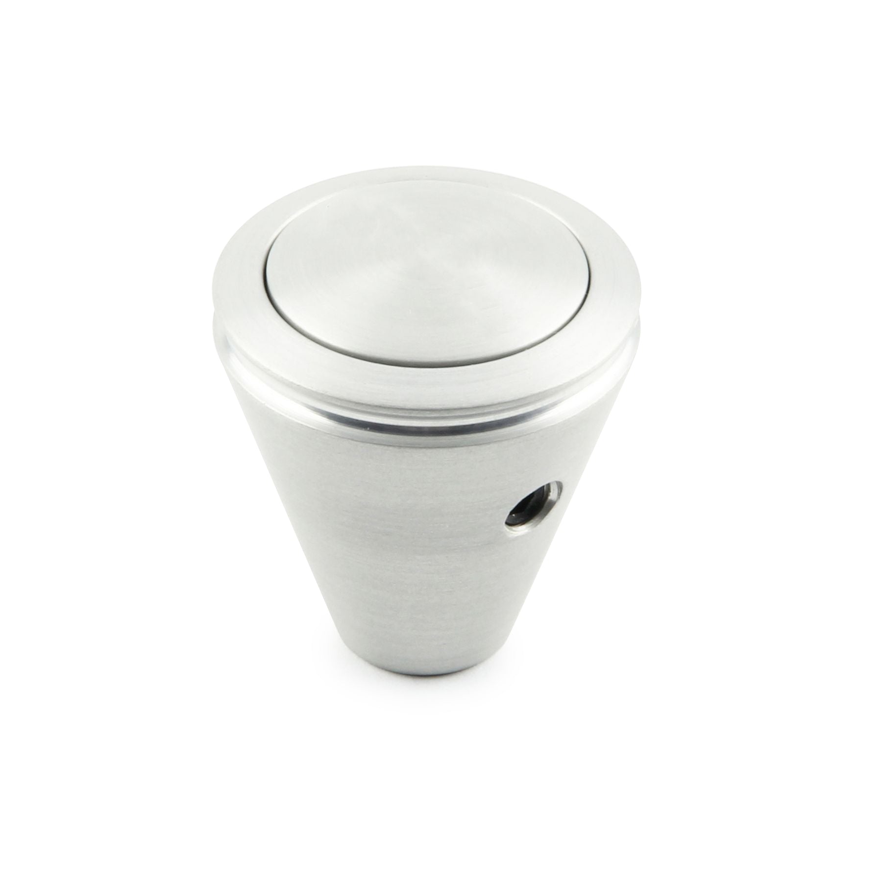 SHIFT KNOB PUSH BUTTON HI-TECH (LOKAR) BRUSHED PLAIN