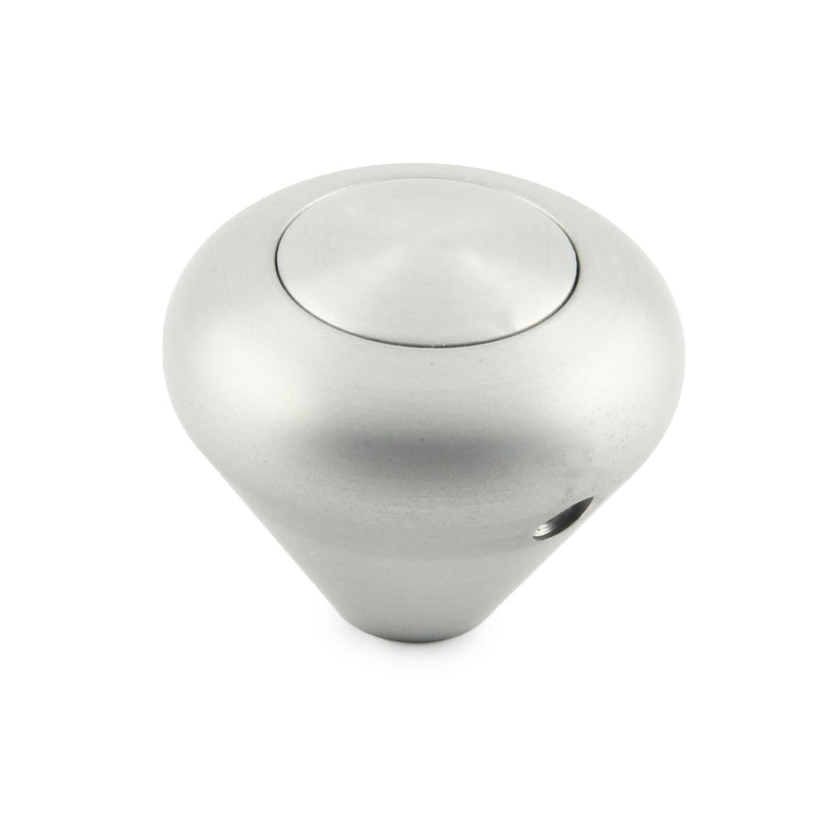 SHIFT KNOB PUSH BUTTON MUSHROOM BRUSHED PLAIN