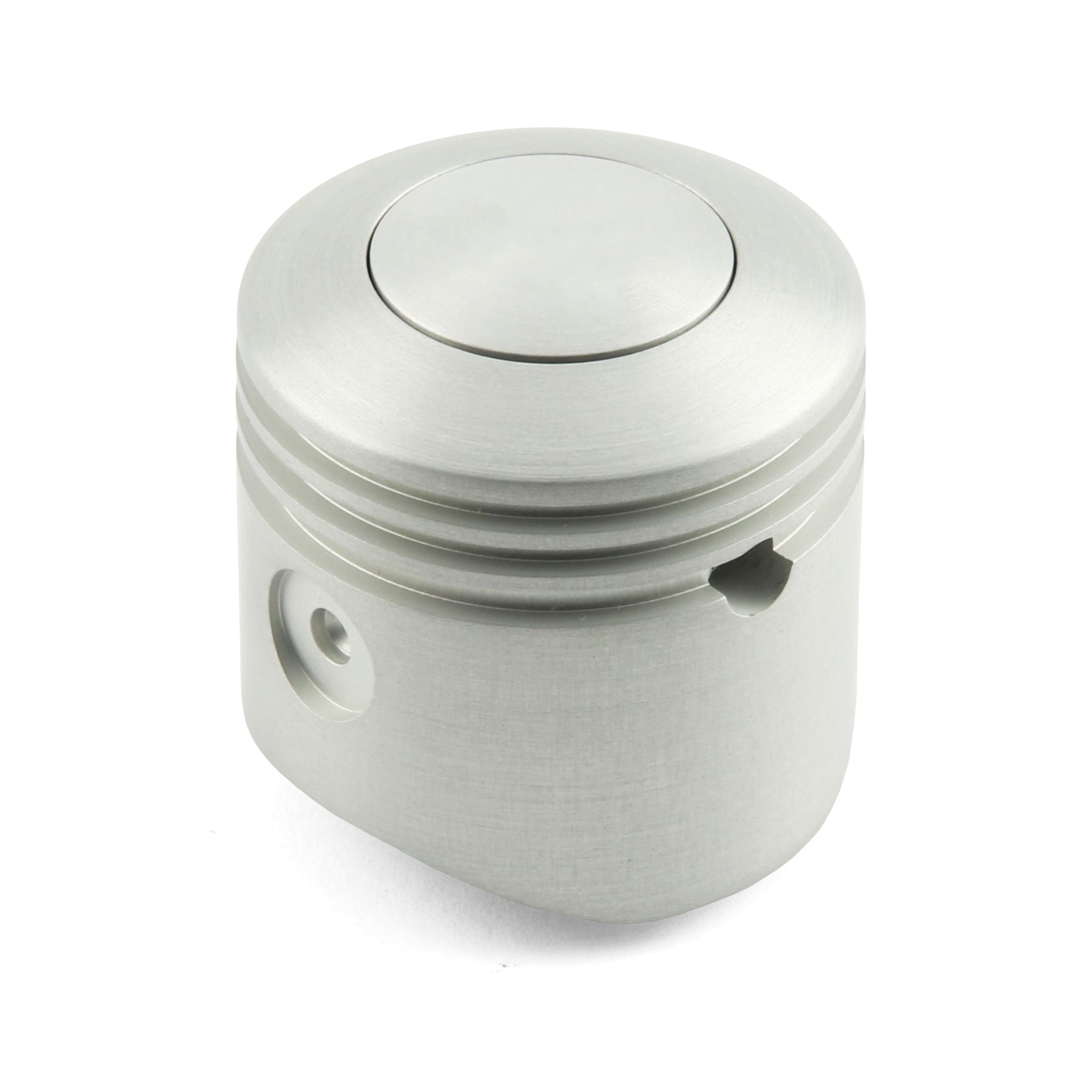 SHIFT KNOB PUSH BUTTON PISTON BRUSHED PLAIN