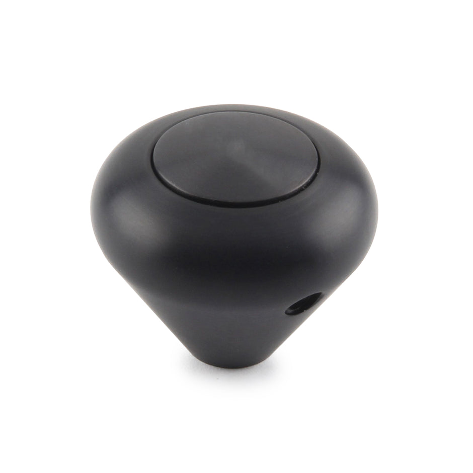 SHIFT KNOB PUSH BUTTON MUSHROOM BLACK PLAIN