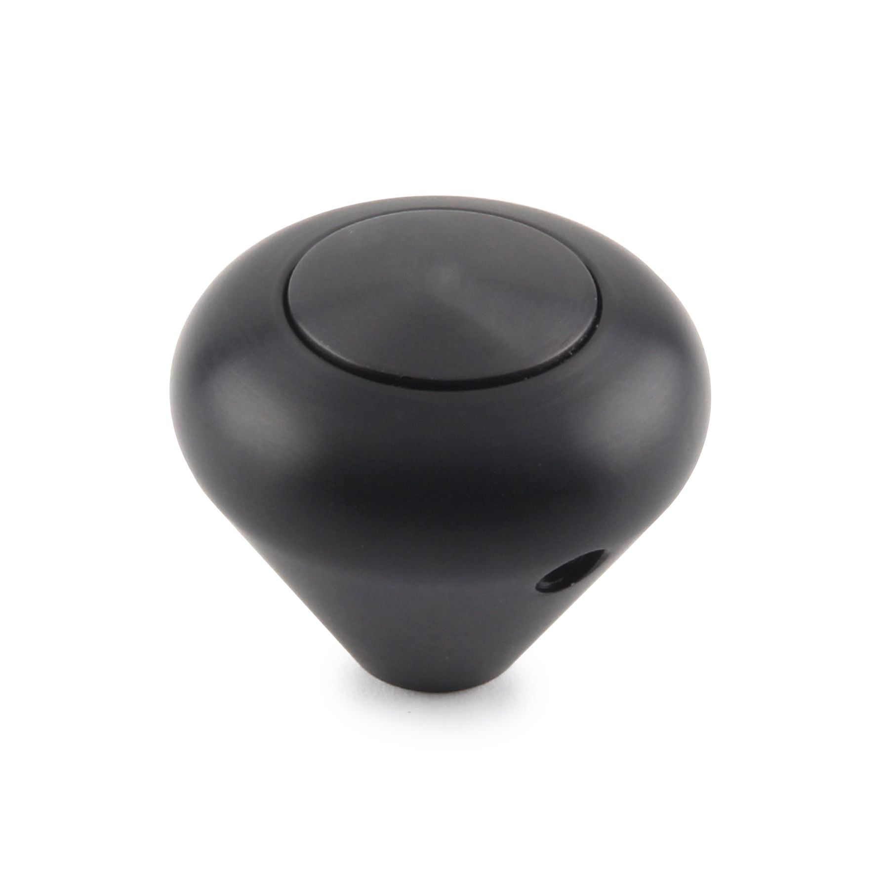 SHIFT KNOB PUSH BUTTON MUSHROOM BLACK PLAIN