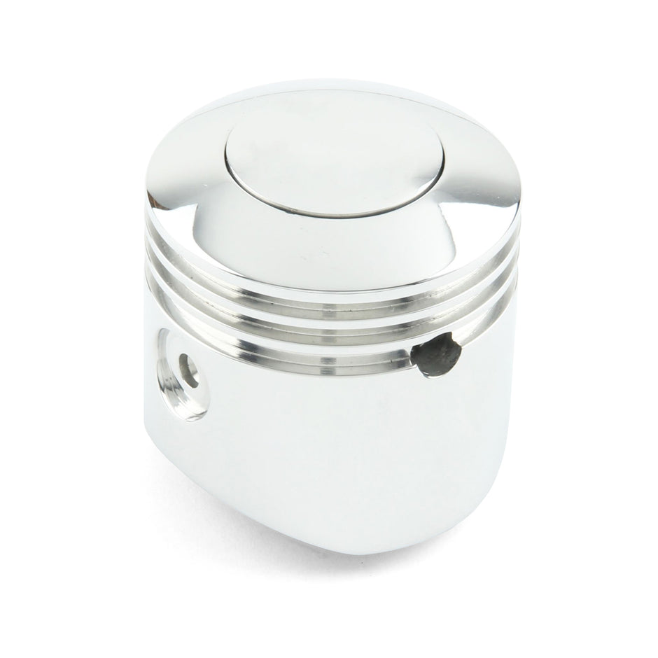SHIFT KNOB PUSH BUTTON PISTON POLISHED PLAIN