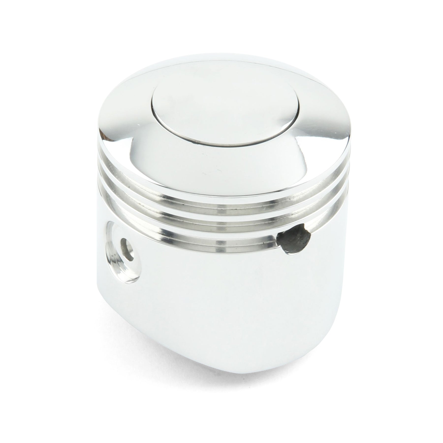 SHIFT KNOB PUSH BUTTON PISTON POLISHED PLAIN