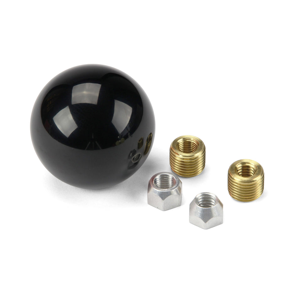 SHIFT KNOB SOLID RESIN 2-1/4" ROUND BLACK