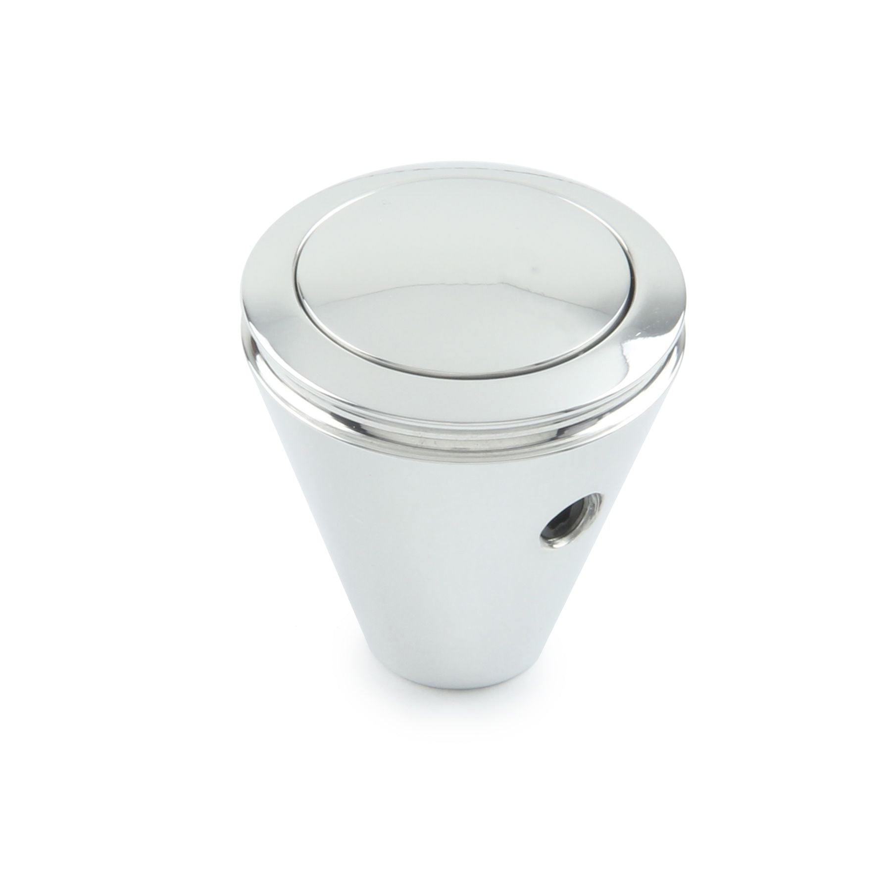 SHIFT KNOB PUSH BUTTON HI-TECH (LOKAR) POLISHED PLAIN