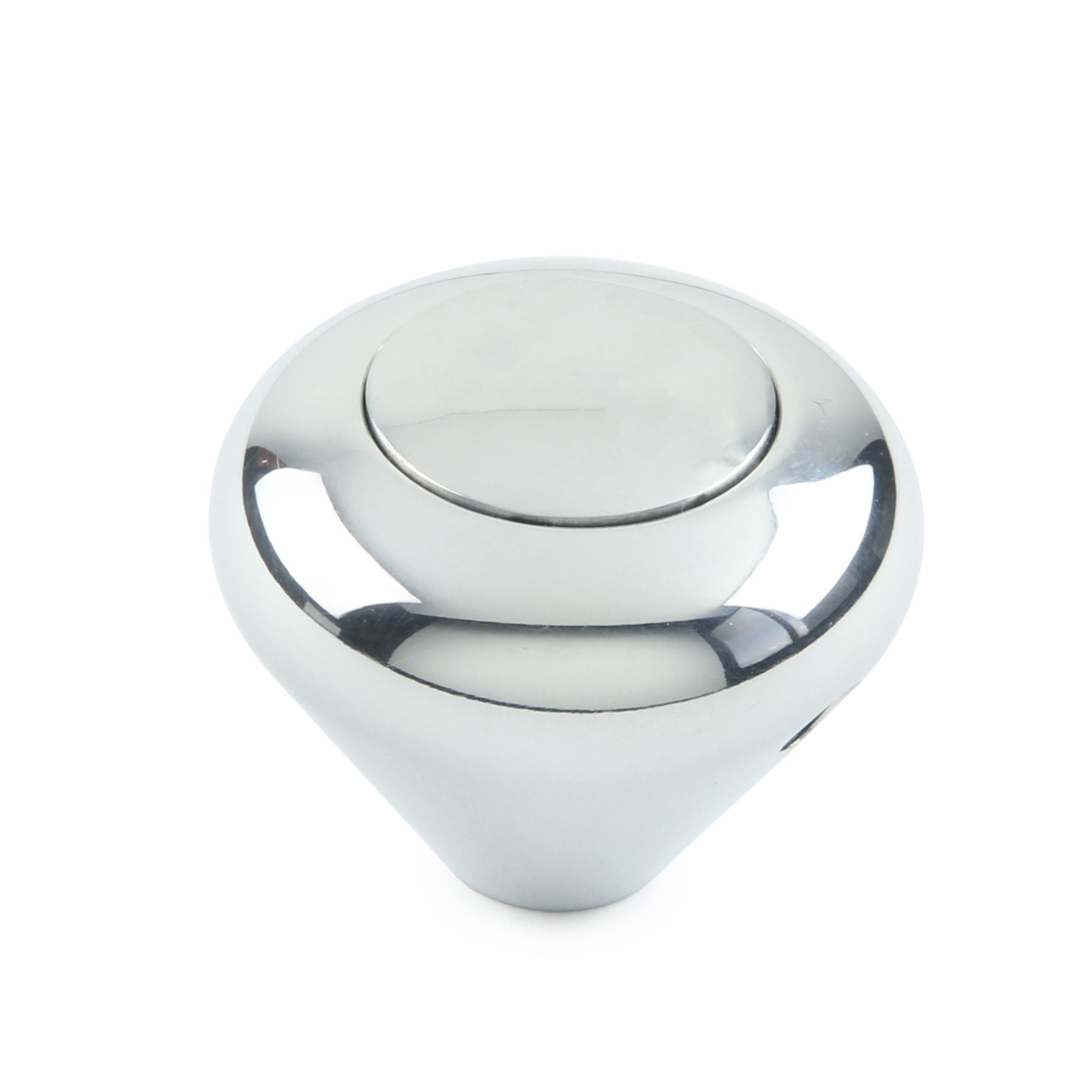 SHIFT KNOB PUSH BUTTON MUSHROOM POLISHED PLAIN
