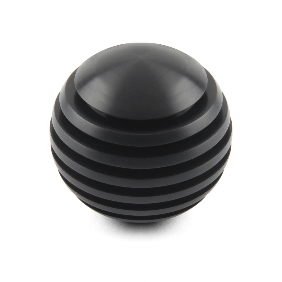 SHIFT KNOB SOLID ALUMINUM 2" VENETIAN BLACK 3/8"-24