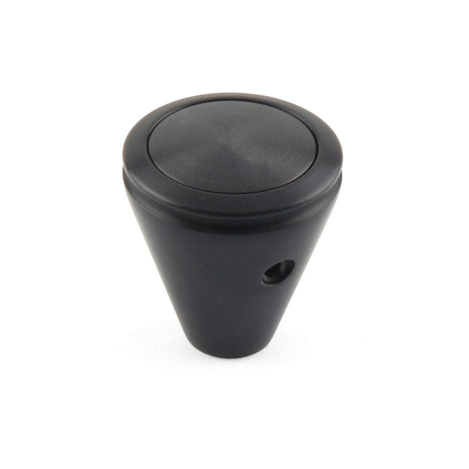 SHIFT KNOB PUSH BUTTON HI-TECH (LOKAR) BLACK PLAIN