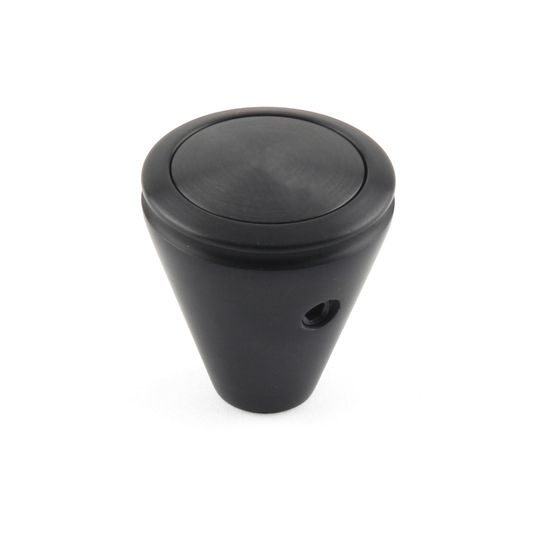 SHIFT KNOB PUSH BUTTON HI-TECH (LOKAR) BLACK PLAIN
