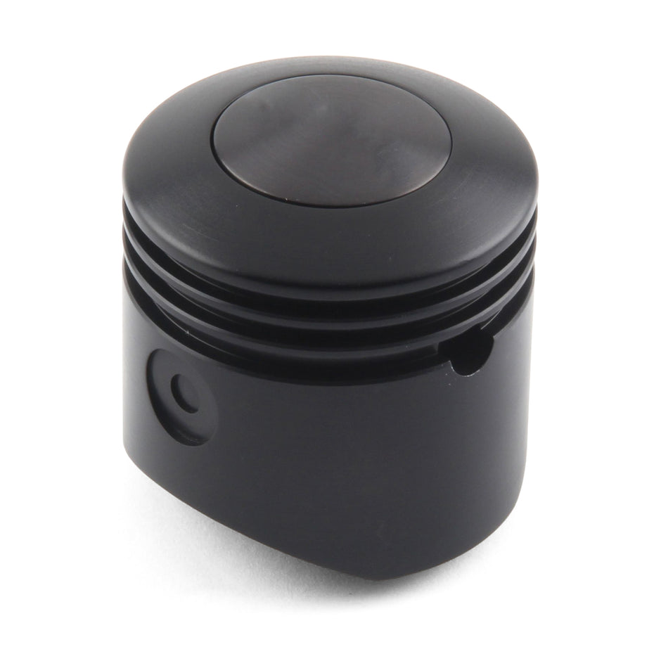 SHIFT KNOB PUSH BUTTON PISTON BLACK PLAIN