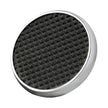 CHROME STEEL ROUND BRAKE PEDAL PAD