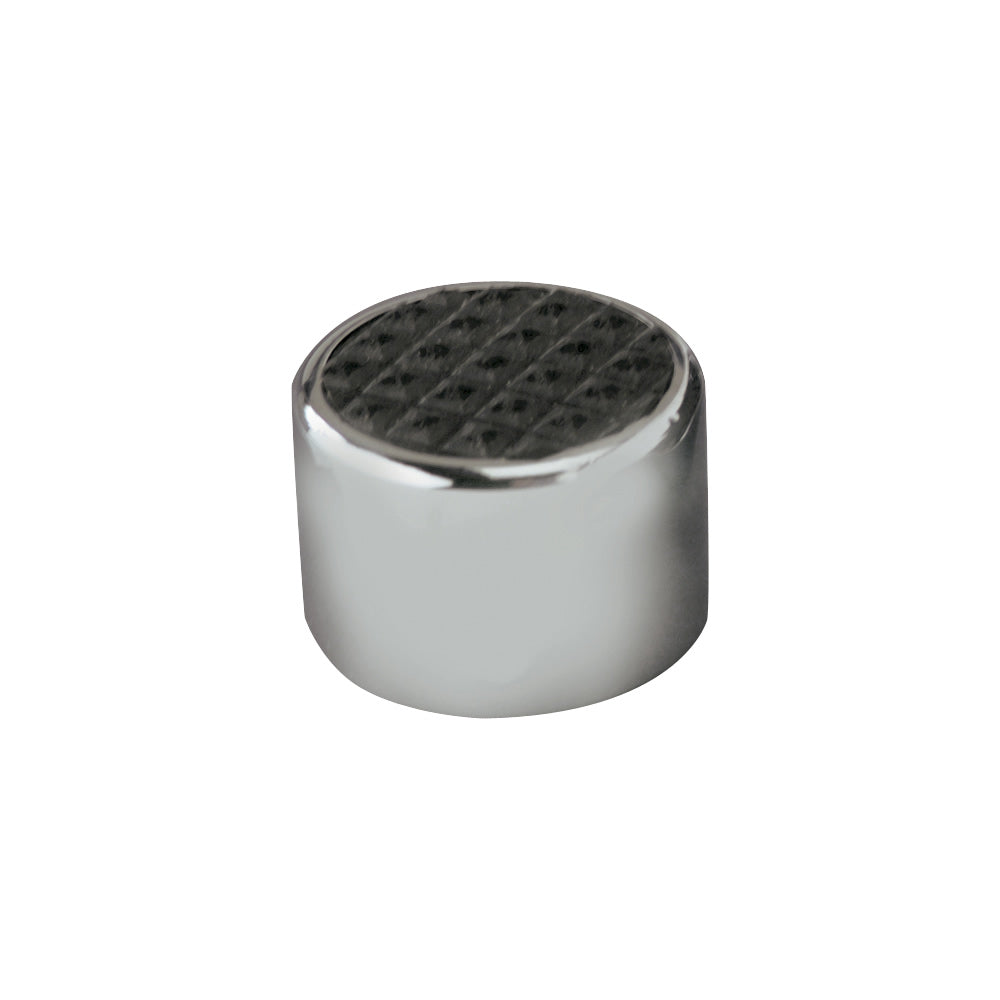 CHROME STEEL ROUND DIMMER COVER