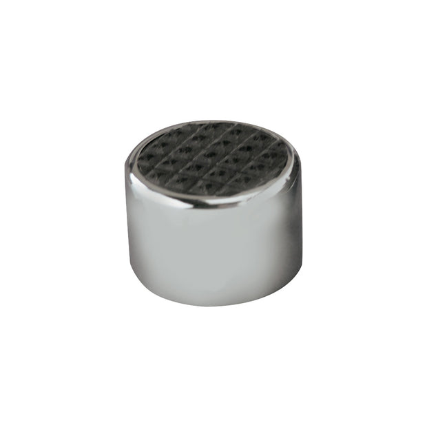 CHROME STEEL ROUND DIMMER COVER