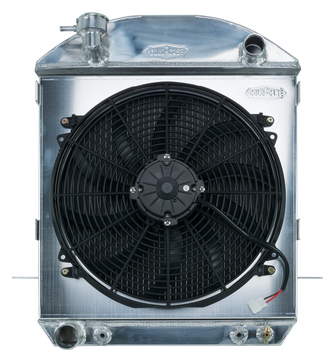 24-27 T-Bucket Ford Engine Aluminum Performance Radiator And 16 Inch F ...