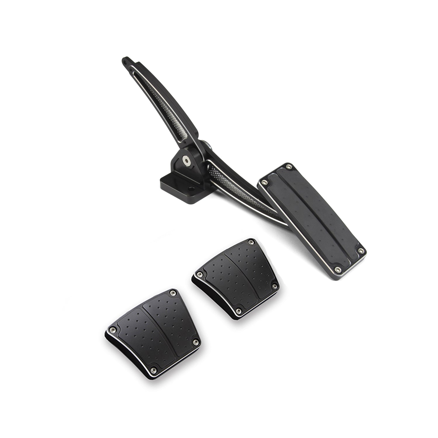 THROTTLE ASSEMBLY BLACK CHEVELLE WITH MANUAL PADS