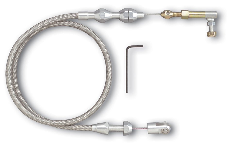 24" HI-TECH STAINLESS STEEL HOUSING THROTTLE CABLE