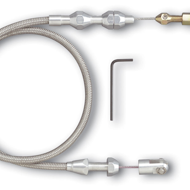 48" HI-TECH STAINLESS STEEL HOUSING THROTTLE CABLE