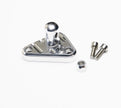 POLISHED TUNED-PORT BILLET ALUMINUM BRACKET WITH SINGLE STUD