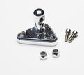 POLISHED TUNED-PORT BILLET ALUMINUM BRACKET WITH DOUBLE STUD