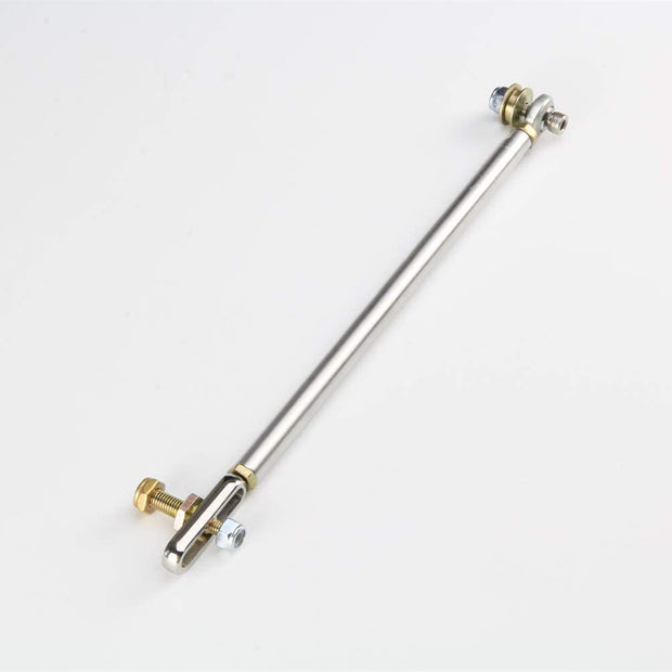 BILLET ALUMINUM PROGRESSIVE LINKAGE ROD FOR EDELBROCK CARBS. CENTER DISTANCE 8 5