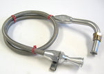 HI-TECH FLEXIBLE STAINLESS FIREWALL MOUNT TRANS DIPSTICK FOR C-4 PAN FILL