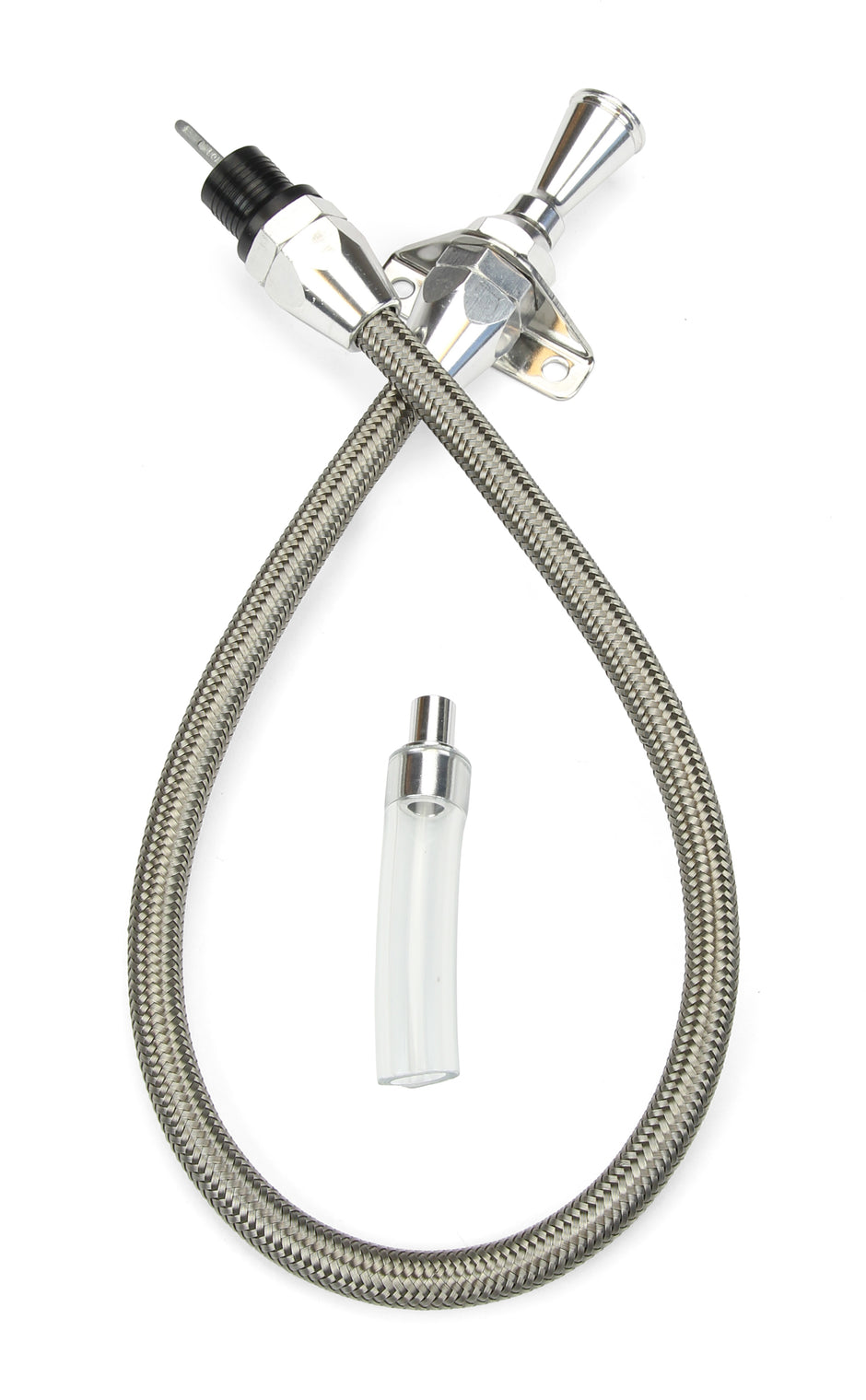 HI-TECH FLEXIBLE STAINLESS FIREWALL MOUNT TRANS DIPSTICK FOR 200-4R