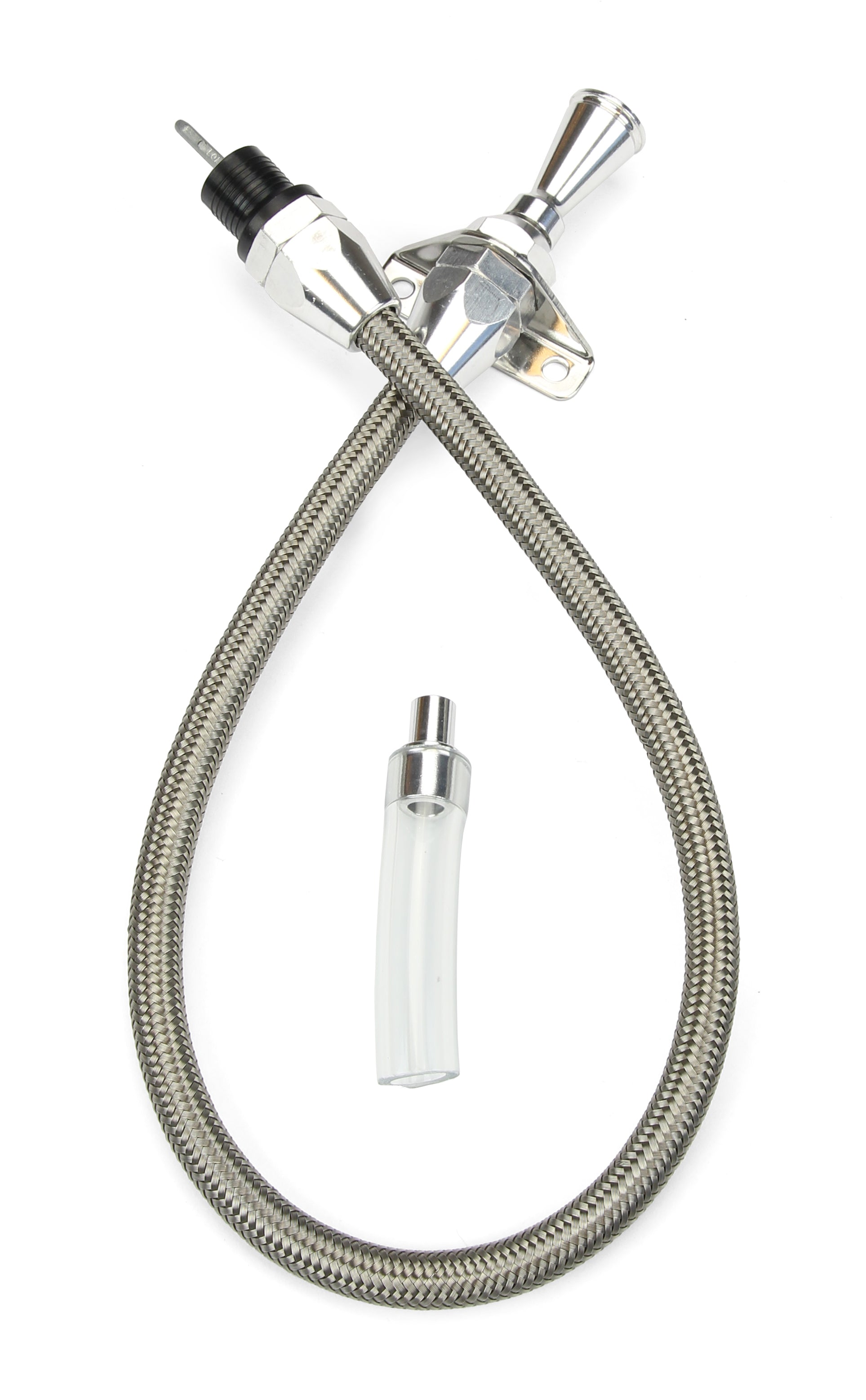 HI-TECH FLEXIBLE STAINLESS FIREWALL MOUNT TRANS DIPSTICK FOR 200-4R
