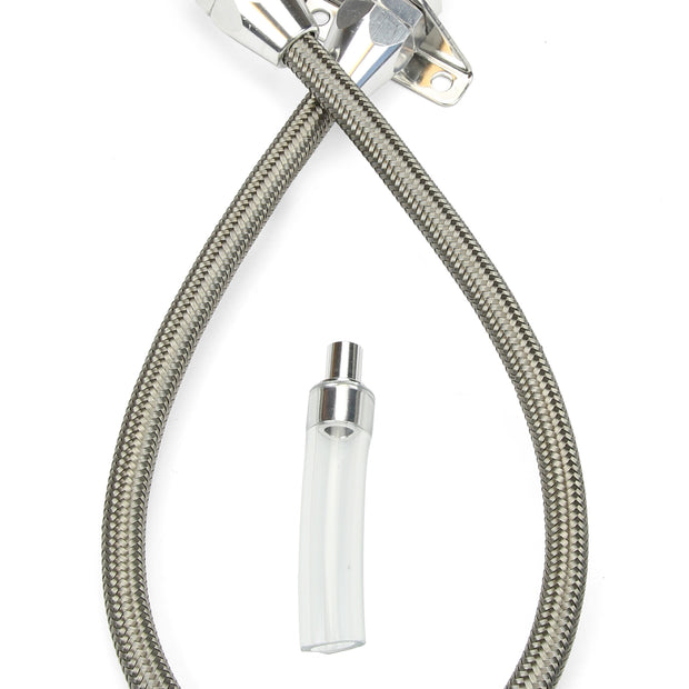 36" HI-TECH FLEXIBLE STAINLESS FIREWALL MOUNT TRANS DIPSTICK FOR 904