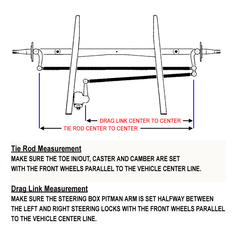 1935-48 Ford Tie Rod / Drag Link Kits - 1073/1074 Series