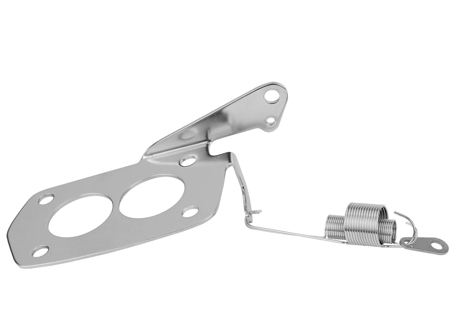 STAINLESS STEEL 4 BOLT ROCHESTER TRI-POWER THROTTLE CABLE BRACKET & STAINLESS SP