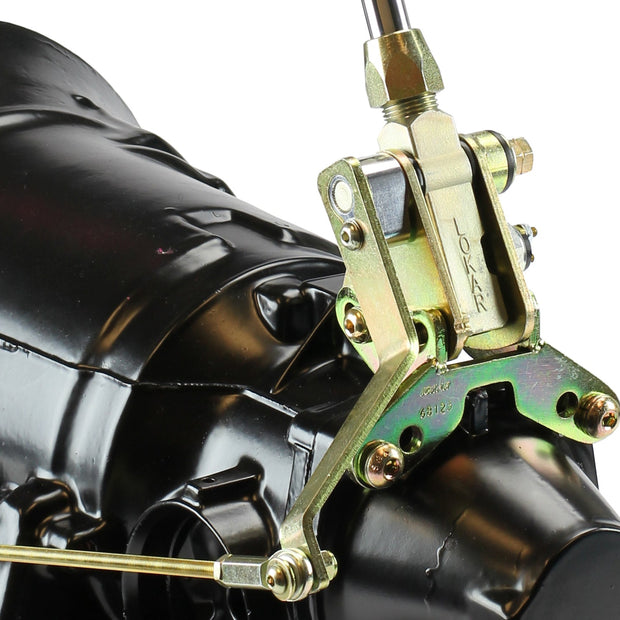 TM Shifter GM 4L60E Black 10" Single Bend Lever Skull Knob