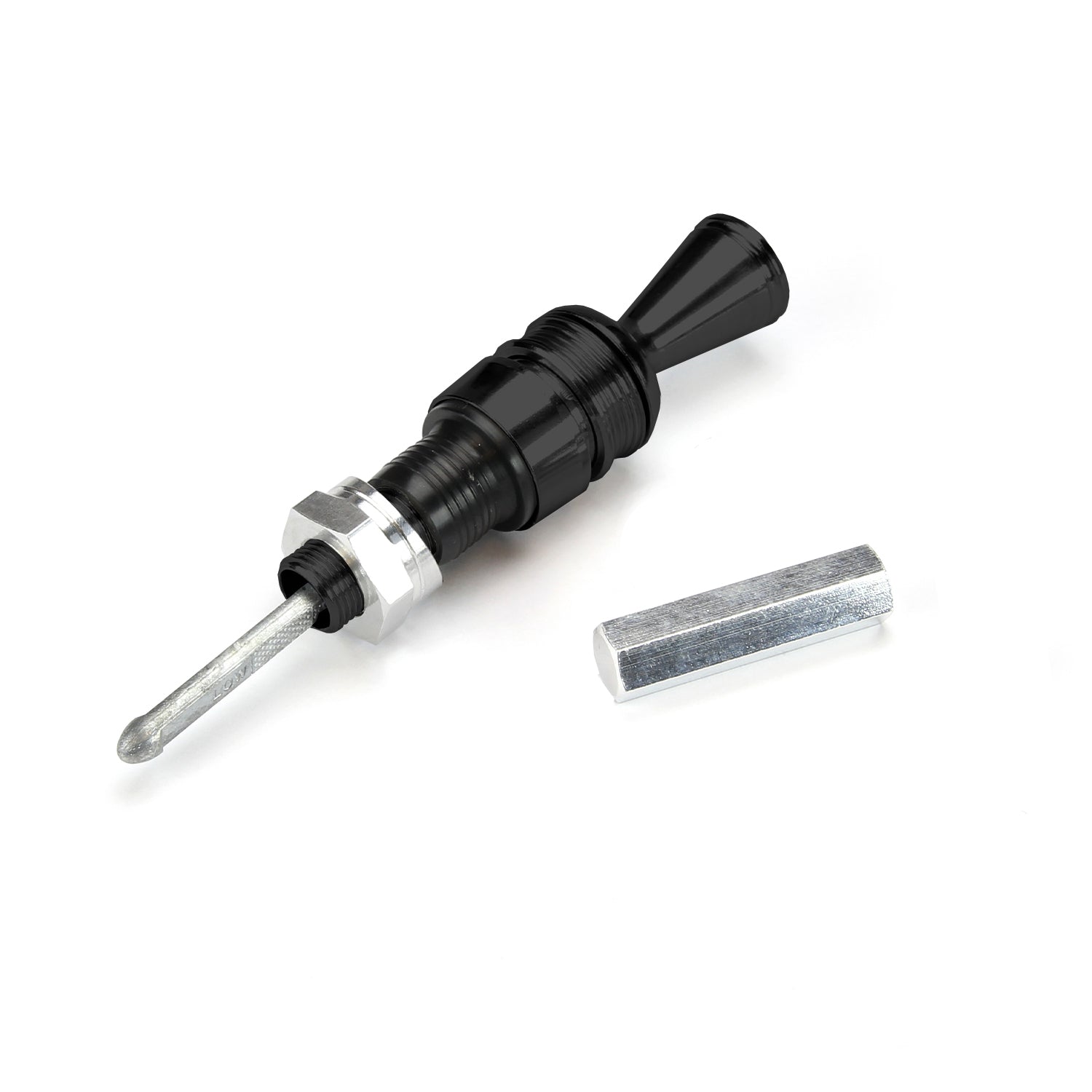 ANCHOR-TIGHT LOCKING BLACK DIRECT MOUNT TRANS DIPSTICK FOR POWERGLIDE