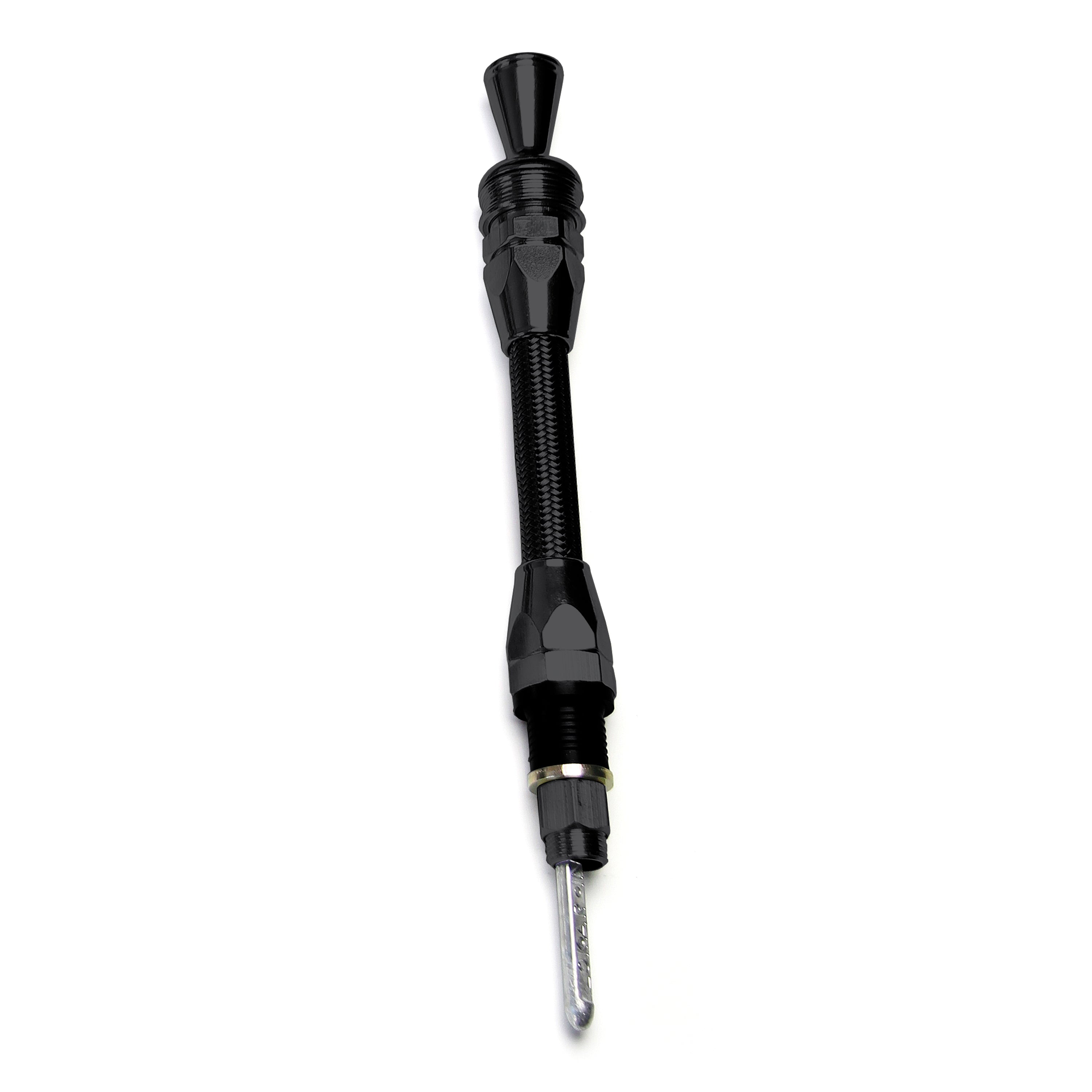 ANCHOR-TIGHT LOCKING BLACK DIRECT MOUNT TRANS DIPSTICK FOR 4L80E