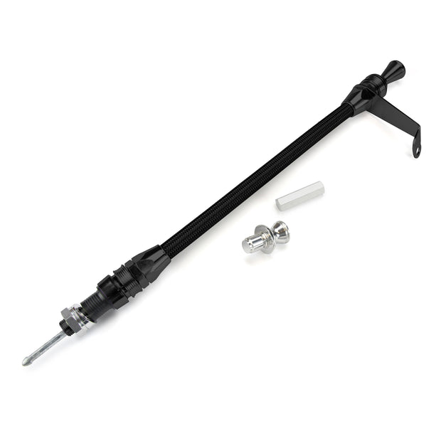 ANCHOR-TIGHT LOCKING BLACK TRANS MOUNT TRANS DIPSTICK FOR POWERGLIDE
