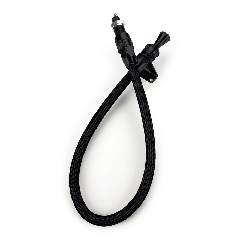 ANCHOR-TIGHT LOCKING BLACK FIREWALL MOUNT TRANS DIPSTICK FOR 700-R4