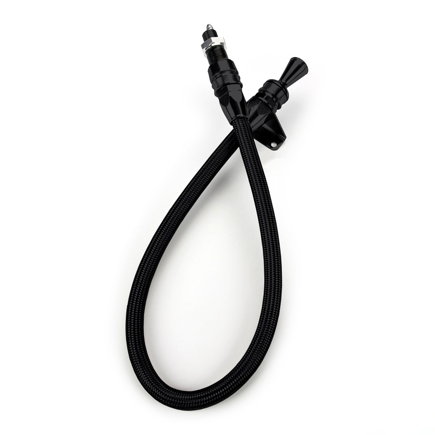 ANCHOR-TIGHT LOCKING BLACK FIREWALL MOUNT TRANS DIPSTICK FOR 700-R4