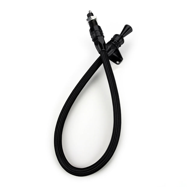ANCHOR-TIGHT LOCKING BLACK FIREWALL MOUNT TRANS DIPSTICK FOR 700-R4