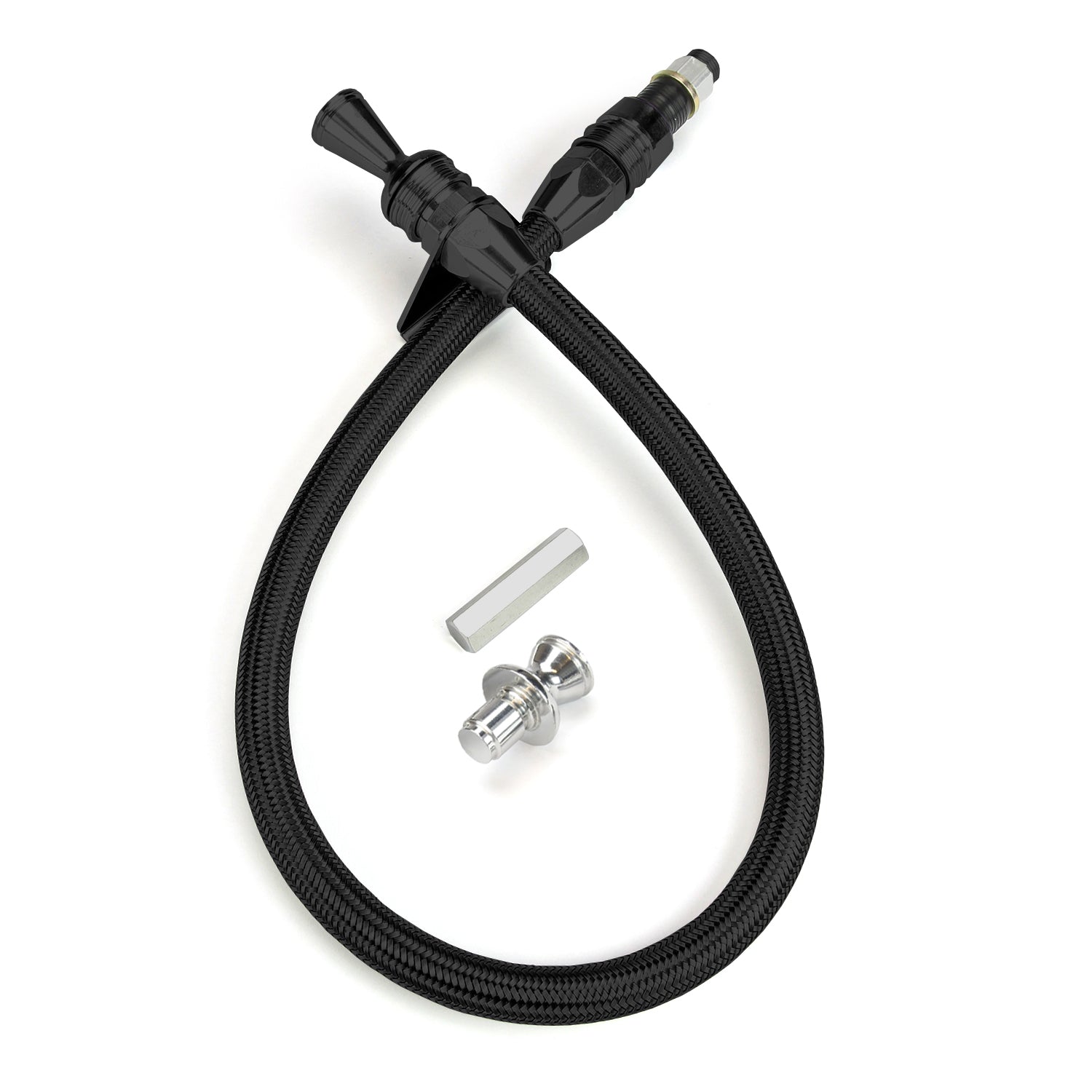 ANCHOR-TIGHT LOCKING BLACK FIREWALL MOUNT TRANS DIPSTICK FOR TH-200