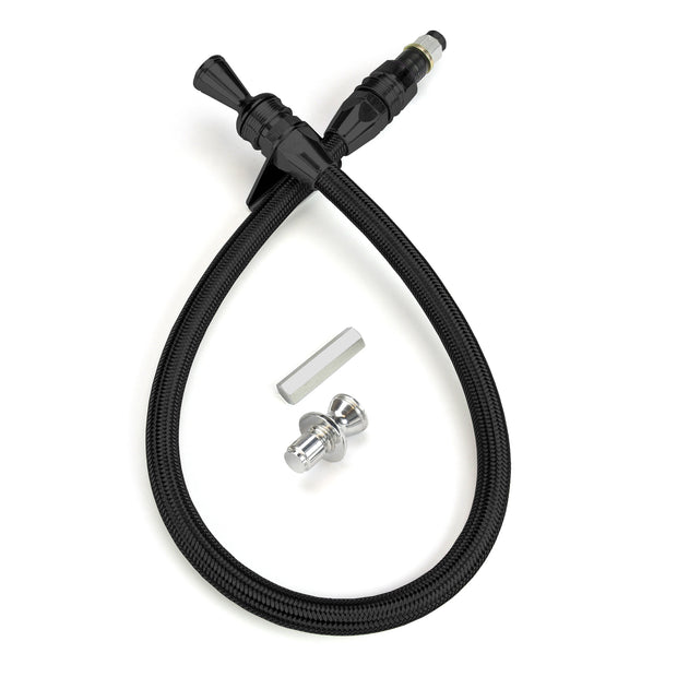 ANCHOR-TIGHT LOCKING BLACK FIREWALL MOUNT TRANS DIPSTICK FOR TH-200
