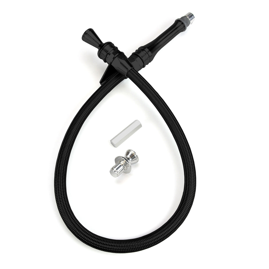ANCHOR-TIGHT LOCKING BLACK FIREWALL MOUNT TRANS DIPSTICK FOR 727/904/518