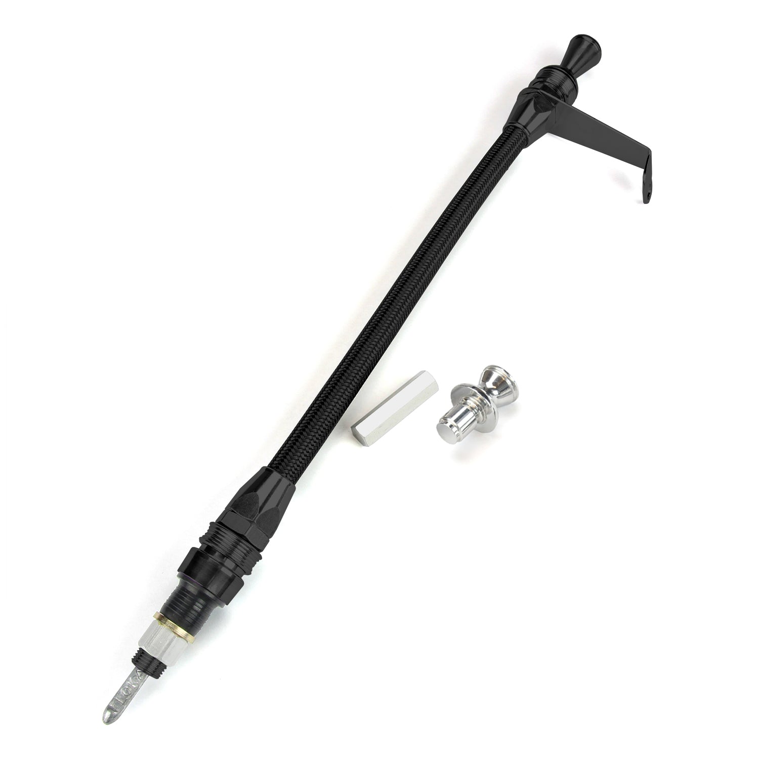 ANCHOR-TIGHT LOCKING BLACK TRANS MOUNT TRANS DIPSTICK FOR 200-4R
