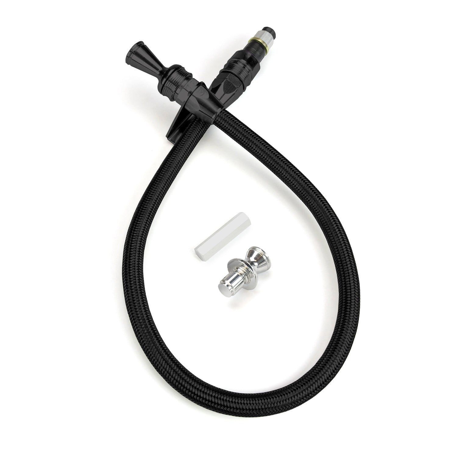 ANCHOR-TIGHT LOCKING BLACK FIREWALL MOUNT TRANS DIPSTICK FOR 200-4R