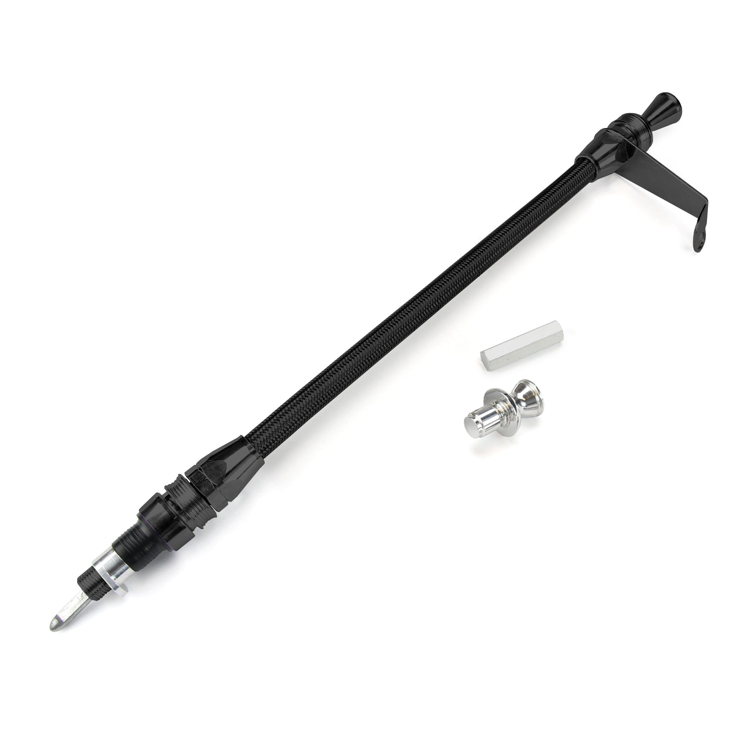 ANCHOR-TIGHT LOCKING BLACK TRANS MOUNT TRANS DIPSTICK FOR AOD/4R70W/AODE