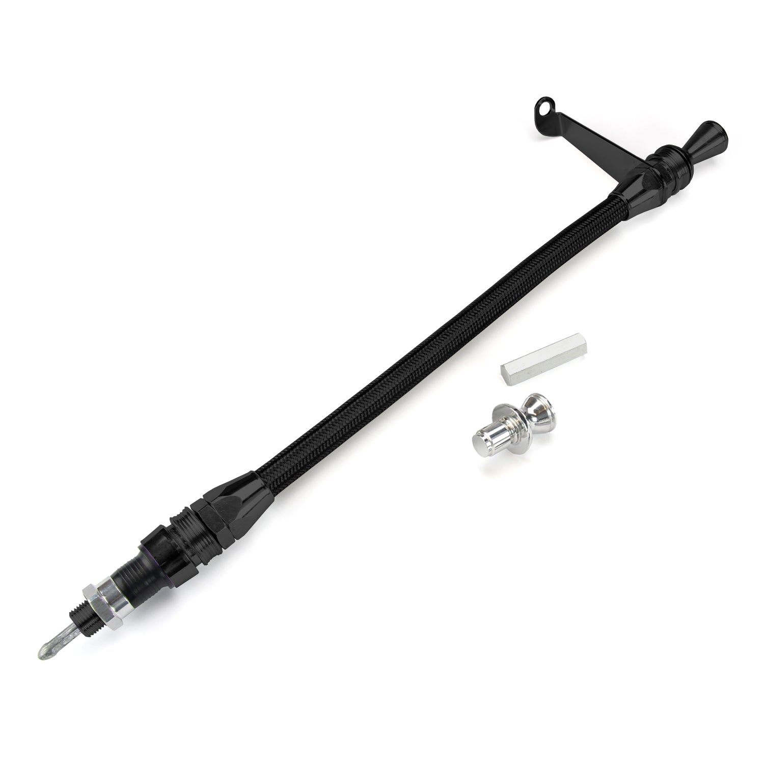 ANCHOR-TIGHT LOCKING BLACK TRANS MOUNT TRANS DIPSTICK FOR TH-400