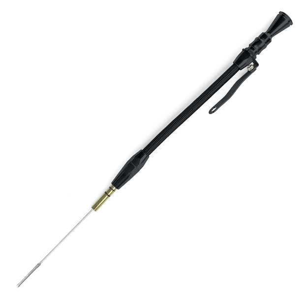 ANCHOR-TIGHT LOCKING BLACK STAINLESS ENGINE DIPSTICK 1986-95 FORD 302 5.0L PUSH INTO BLOCK DRIVER'S SIDE